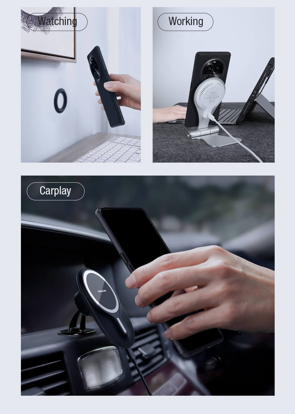 Чехол-крышка NILLKIN для Oppo Find X6 Pro (серия Frosted shield Pro Magnetic case)
